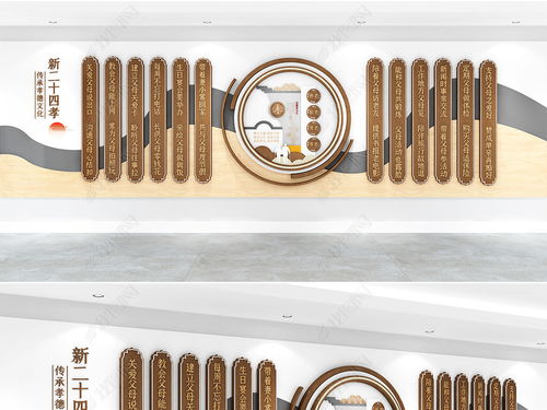 新中式社區文化墻 以“新二十四孝”為核心，營造敬老孝德新風尚